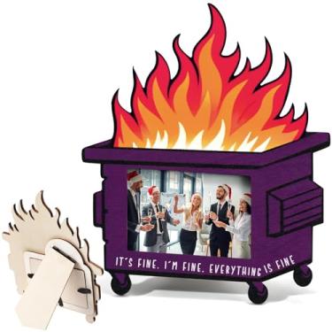 Imagem de Yerliker 1 conjunto de porta-retratos de lixeira para decoração de mesa, presentes de agradecimento dos funcionários, 12 x 14 cm, mini porta-fotos, presentes engraçados de escritório para colegas de