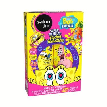 Imagem de Kit Shampoo 300ml + Creme Multifuncional 300ml Bob Esponja - SALON LIN