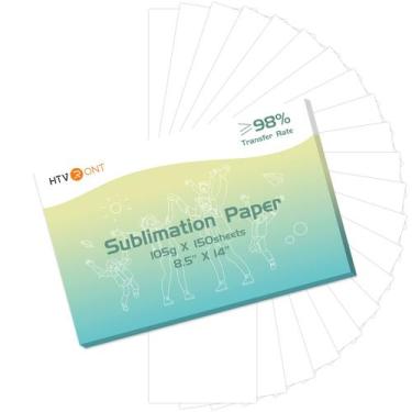 Imagem de Papel de sublimação HTVRONT 21,6x35,6cm - 150 folhas