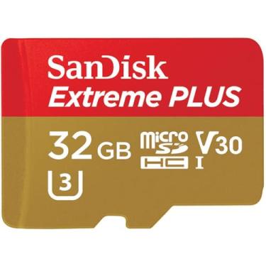 Imagem de SanDisk Extreme Plus 32Gb Microsdhc Uhs-I / V30 / U3 / Classe 10 Cartão Com Adaptador (Sdsqxwg-032G-Acma)