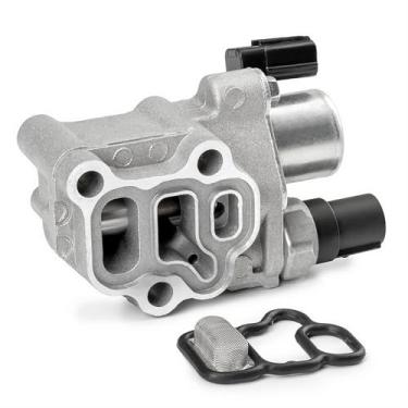 Imagem de NITOYO 15810-RAA-A03 VTEC Válvula solenoide carretel com interruptor de pressão de óleo e junta compatível com Honda 2.4L Accord 2002-2011, CR-V, elemento, 2.0L Civic, Acura RSX, substitui