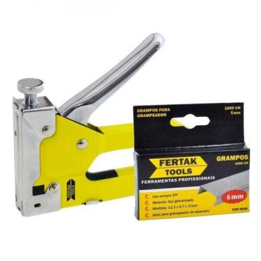 Imagem de Grampeador para Serigrafia e Tapeçaria Fertak com 1000 Grampos Galvani