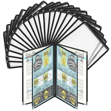 Imagem de Capas de menu: BHWra Restaurant, PVC transparente, 9 x 12,4 polegadas,