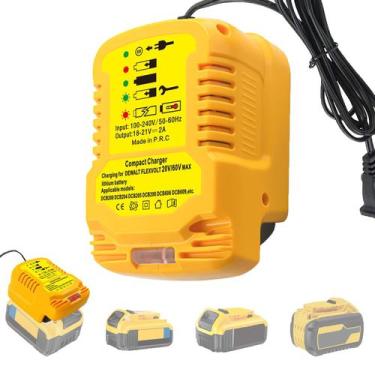 Imagem de Cargador de Batería HXTMOJU 20V Compacto con Pantalla LED 110-220V