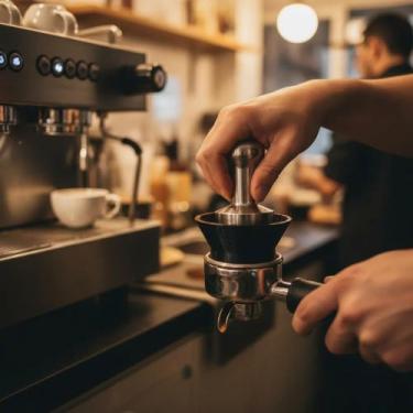 Imagem de Funil Dosador de Café Expresso Espresso Barista - Loja 3DW, Marrom, 51