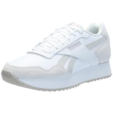 Imagem de Reebok Tênis feminino Glide Ripple Double, Branco/Cinza 1/Pedra da Lua, 36