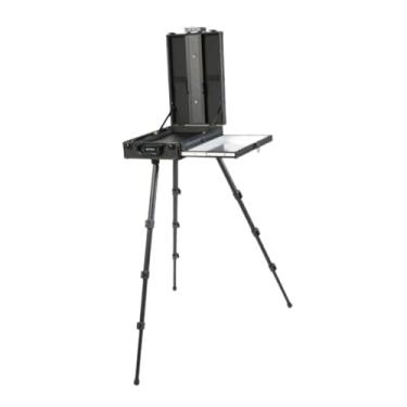 Imagem de oshhni Cavalete dobrável para pintura de esboço, caixa de armazenamento com gaveta, acessórios de arte com pernas de alumínio para pintura e esboços, Gaveta Lateral