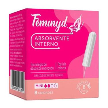 Imagem de Absorvente Interno Feminyd Mini 8 Unidades