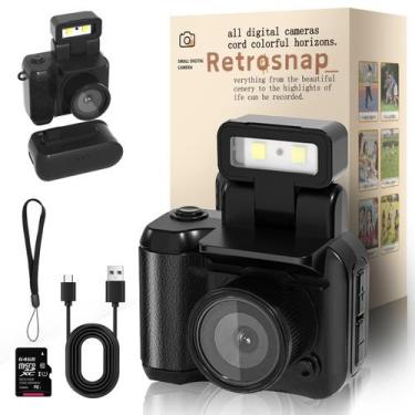 Imagem de Câmera digital Retrosnap Mini 1080p HD 32GB com base de carregamento -