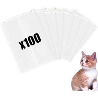 Imagem de Forros de caixa de areia para gatos PetSnowy SNOW+ caixa de areia para gatos, 100 peças de sacos autovedantes para caixa de areia automática para gatos (100 peças)