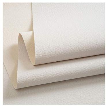Imagem de Tecido de couro sintético por metro 140 cm 55 '' pano de couro sintético de vinil de largura para assento de cadeira, móveis de sofá, artesanato DIY material DIY (tamanho: 1,4 x 1 m/4,59 x 3,28 pés
