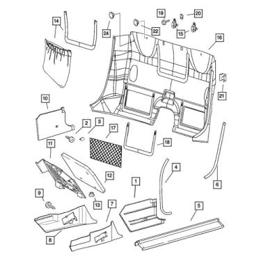 Imagem de Mopar 05101310AA CLIP