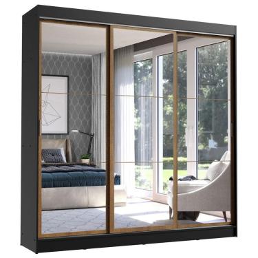 Imagem de Guarda Roupa Casal 3 Portas com Espelho Istambul Madesa