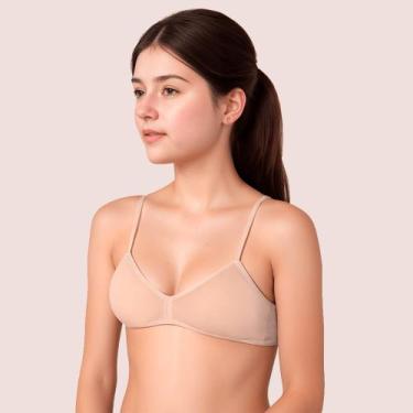Imagem de Sutiã Menina Bojo Removível Conforto e Liberdade - Loba, Natural, 10