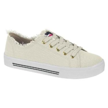 Imagem de Tenis moleca desfiado ref 5667.722.18923 feminino, 36, Branco off