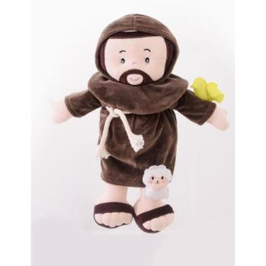 Imagem de Boneco de Pelúcia Religioso São Francisco 32CM - ZIP