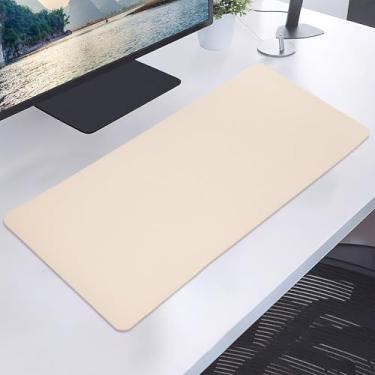 Imagem de Protetor de mesa de couro PU antiderrapante de 59,9 cm x 30 cm, à prova d'água, tapete de mouse pad ultrafino, para escritório e casa