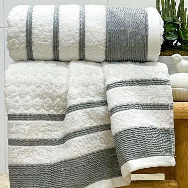 Imagem de Toalha Banhão Treviso Fio Penteado 80x150 Branco