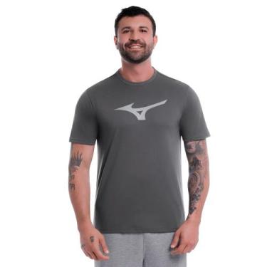 Imagem de Camiseta Masculina Mizuno Big Logo Esportiva Cinza, Preto, Cinza, P