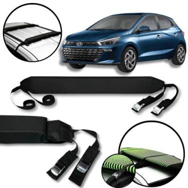 Imagem de Rack Teto Prancha Surf Carro Com Cinta Hyundai Hb20 hb20s - BR18