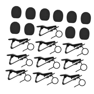 Imagem de menolana Clipes para microfone de lapela, protetores de espuma contra vento, acessórios versáteis e fáceis de usar, clipes profissionais multifuncionais para, 7.5 Mm
