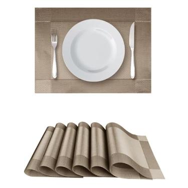 Imagem de KIT 4 e 6 Jogo Americano Sousplat Mesa Posta Jantar Contém Jogo de Mesa Design(OURO VELHO,KIT 4)