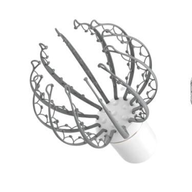 Imagem de Massageador de Cabeça Elétrico Recarregável, 12 Hastes, Material ABS, 3 Modos de Massagem, Bateria 500mAh, com Cabo USB, para Relaxamento e Alívio do Estresse