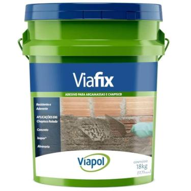 Imagem de Adesivo Para Argamassas E Chapisco 18 Kilos Viafix - V0210799 - Viapol Viafix 18 Kg - Vo210799 - Viapol