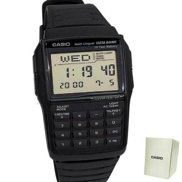Imagem de Relógio Casio Masculino Preto Calculadora DBC-32-1ADF, Preta