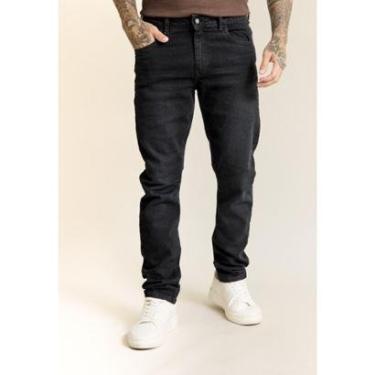 Imagem de Calça Jeans Masculina Arqueada Preta com Elastano Dialogo-Masculino