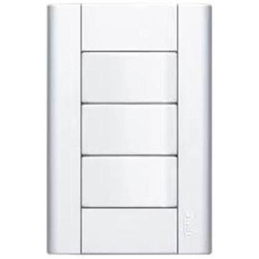 Imagem de Interruptor Simples 16A 4X2 3 Teclas Branco Modulare Fame
