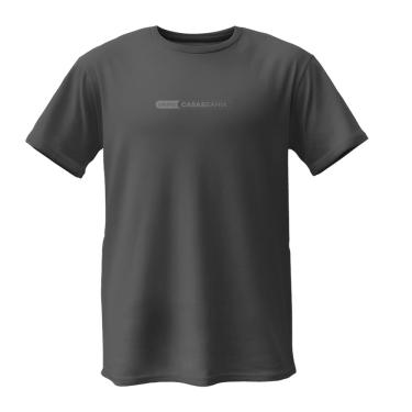 Imagem de Camiseta Baby Look Manga Curta Grupo Casas Bahia Fit Estampada Algodão Preta 