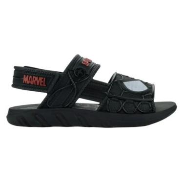 Imagem de Sandália Grendene Kids Spider Man Furgão Preta 23222, Preto, Preto, Ve
