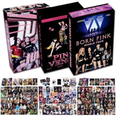Imagem de KPOPBTS Born Pink Photocards novo álbum 165 peças/3 cartões Lomo presente para meninos e meninas Blink