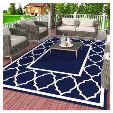 Imagem de SPXMQSS Tapetes de jardim ao ar livre, antiderrapante, lavável, para pátio, resistente ao desgaste, para acampamento, piquenique, deck, varanda, quintal A 180 x 280 cm