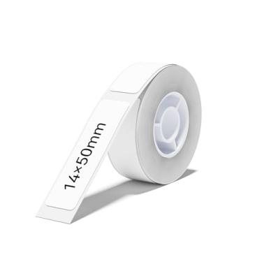Imagem de NIIMBOT Etiquetas de transferência térmica 0,55 pol. x 1,97 polegadas, para etiquetadora B18/N1, material PET, impermeável e resistente a altas temperaturas, longo tempo de armazenamento, branco (14 x