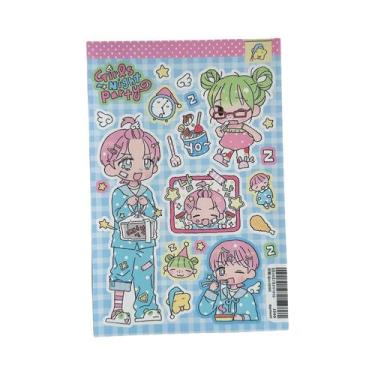 Imagem de Adesivos De Personagens De Desenho Animado De Meninas Fofas Para Plann