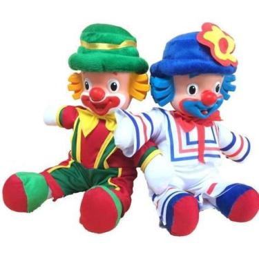 Imagem de Kit Boneco Palhaço Patati E Patata Brinquedo Infantil - Zein