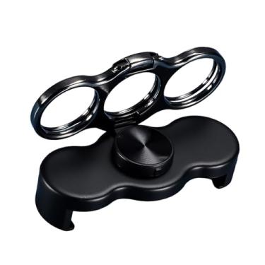 Imagem de Generic Suporte de anel para celular, dobrável, acessório para smartphone, suporte de mesa compacto para academia, escritório e casa, anel de dedo, Preto