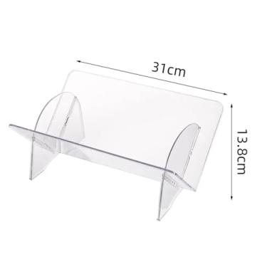 Imagem de Suporte para armazenamento de CDs Rack de armazenamento disco CD Album Record Display Stand Estante transparente(Transparent)