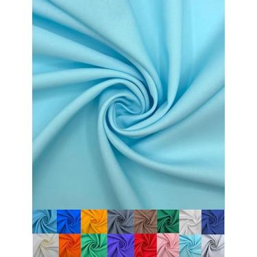 Imagem de EOVEA - Tecido de popelina de poliéster por jarda – 100% poliéster, 152 cm de largura, material versátil durável para vestuário, decoração de casa, artesanato, toalhas de mesa, cortinas, costura e