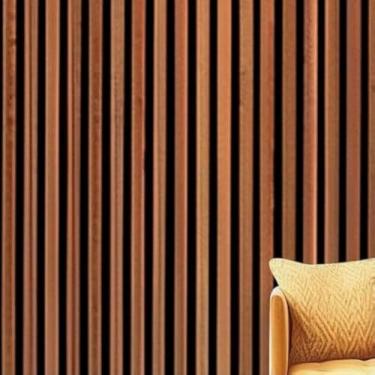 Imagem de Papel de Parede Adesivo PVC Estampa Madeira - 5 Metros