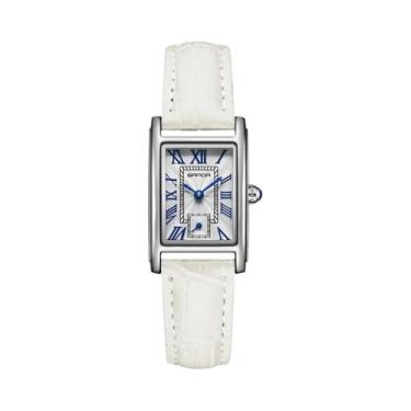 Imagem de Relógio De Pulso Feminino De Luxo Com Pulseira De Couro E Aço, Quartz 