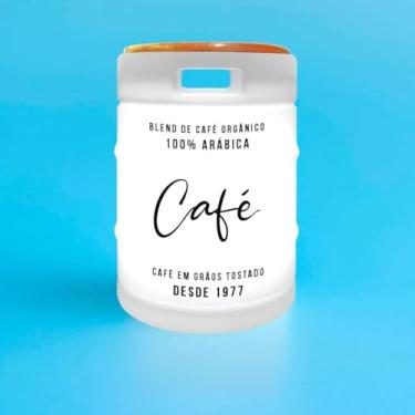 Imagem de Luminária Banqueta Industrial Barril Café Tampo Madeira Urbano