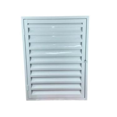 Imagem de Porta Alçapão - 60X60 60X70 60 X 80 - Branco e Preto, Reforçada para Telhado e Laje, Para Armazenamento Seguro em Porão e Quintal(Branco,60x70)