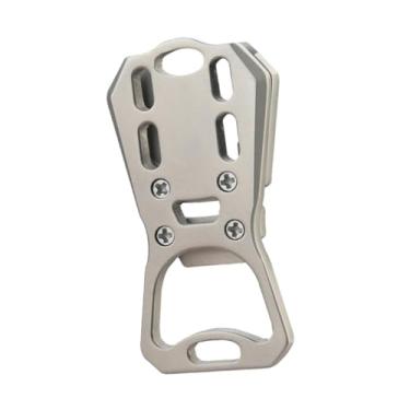 Imagem de Fenteer Abridor de garrafas multifuncional com chaveiro, abridor de latas, ideal para hotel, cozinha, casa, festas e atividades ao ar livre.