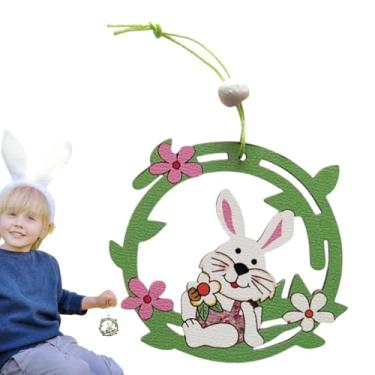 Imagem de Enfeites para a Páscoa - Decoração Doméstica e Artigos Festivos | Sinais de Coelhos da Páscoa Para Decoração - Para Hall Quarto Cozinha Casa de Banho Entrada Escritório Porta