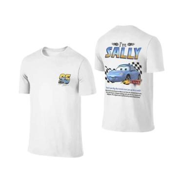 Imagem de Camiseta De Casal Lightning McQueen Sally De Verão Com Estampa Dupla F