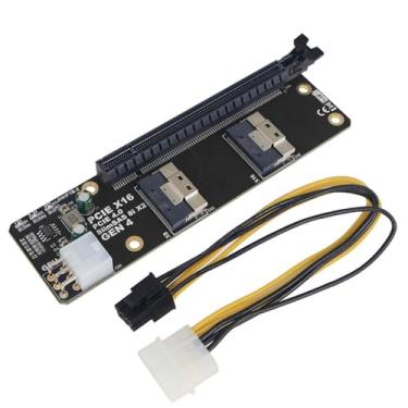 Imagem de Placa adaptadora de 2 portas SlimSAS 8i x2 para PCIe4.0 x16 Slot NVMe Network