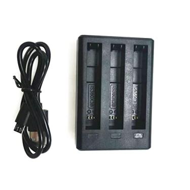 Imagem de Micro&Tipo-C Suporte de Carregador de Bateria Indicador de Luz LED Carregador de Bateria para Câmera de Ação Insta360 ONE X3